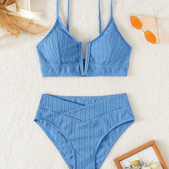 Women's V Cut High Waisted Bikini - Picture 6 of 6